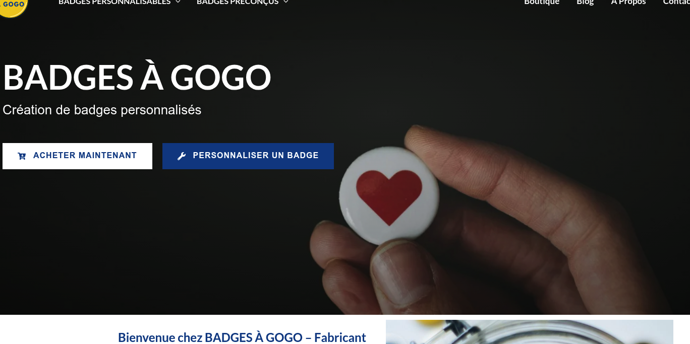 Aperçu Badges à Gogo