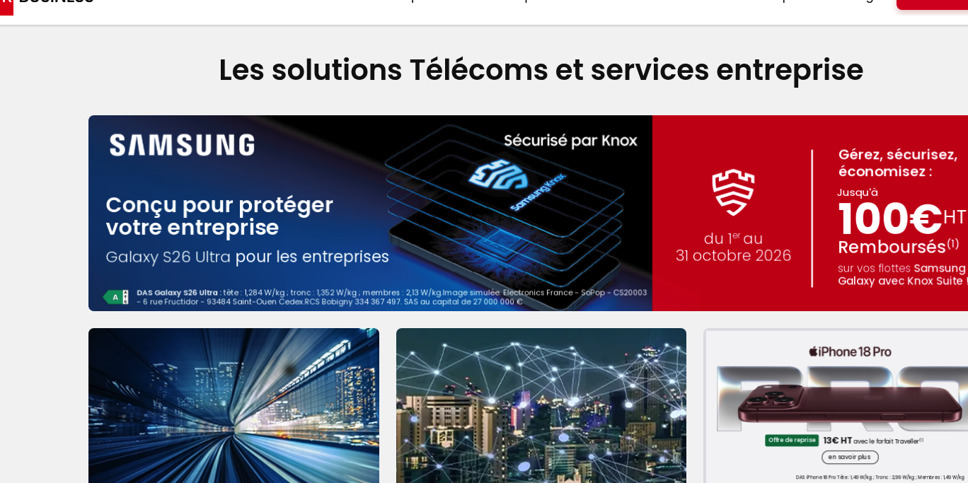 Aperçu SFR Business